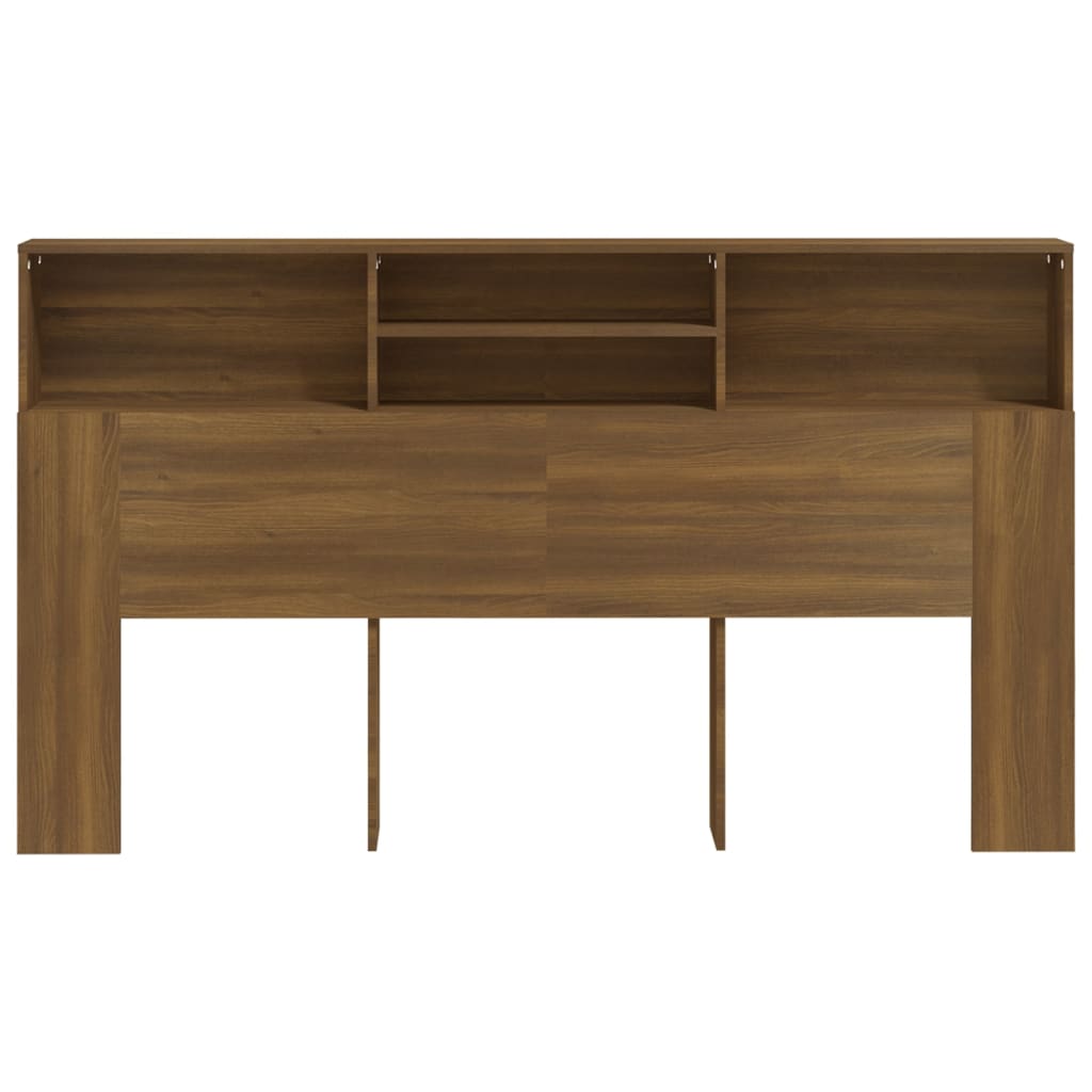 Headboard Cabinet Brown oak 180x19x103.5 cm