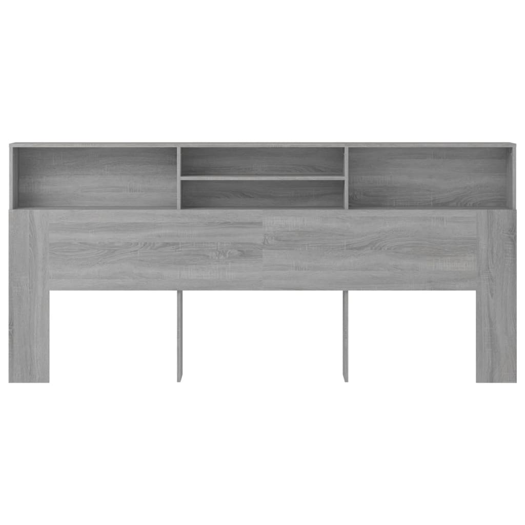 Headboard Cabinet Grey Sonoma 220x19x103.5 cm