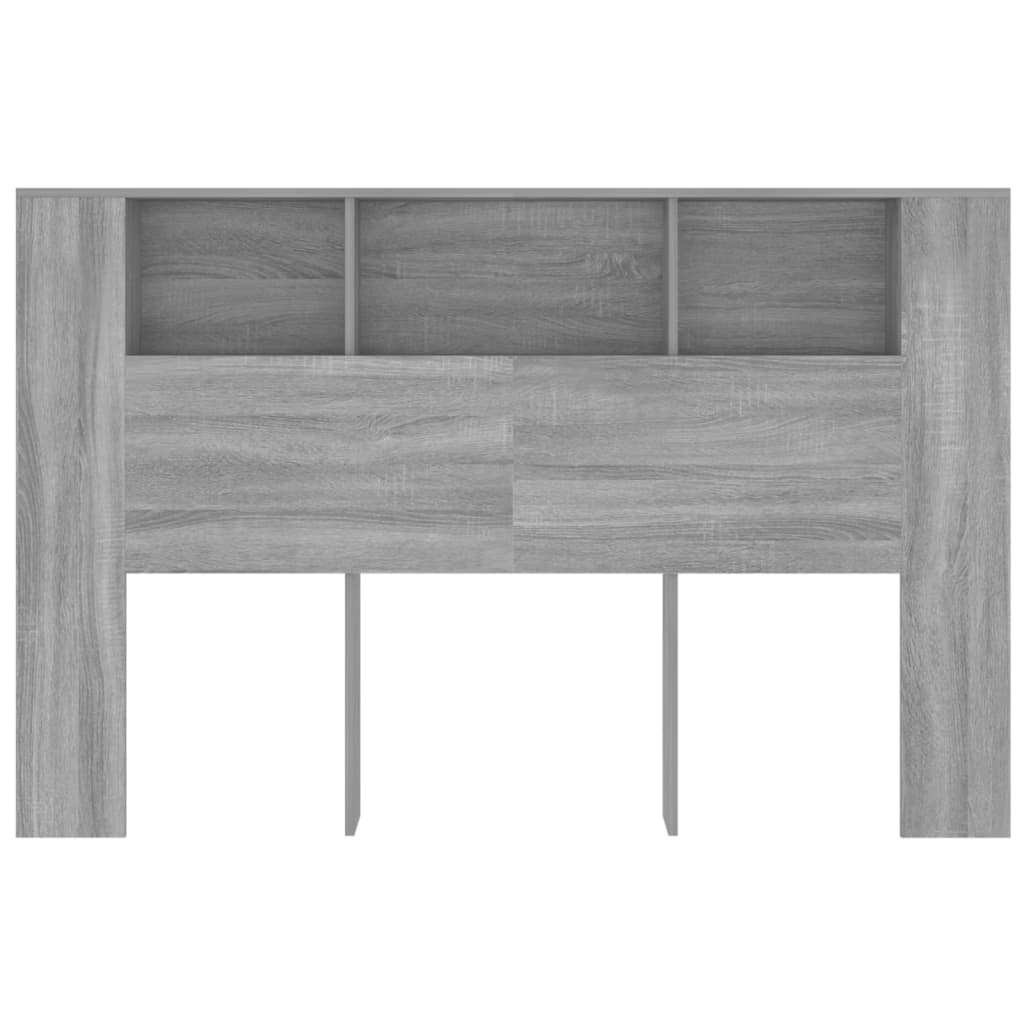 Headboard Cabinet Grey Sonoma 160x18.5x104.5 cm