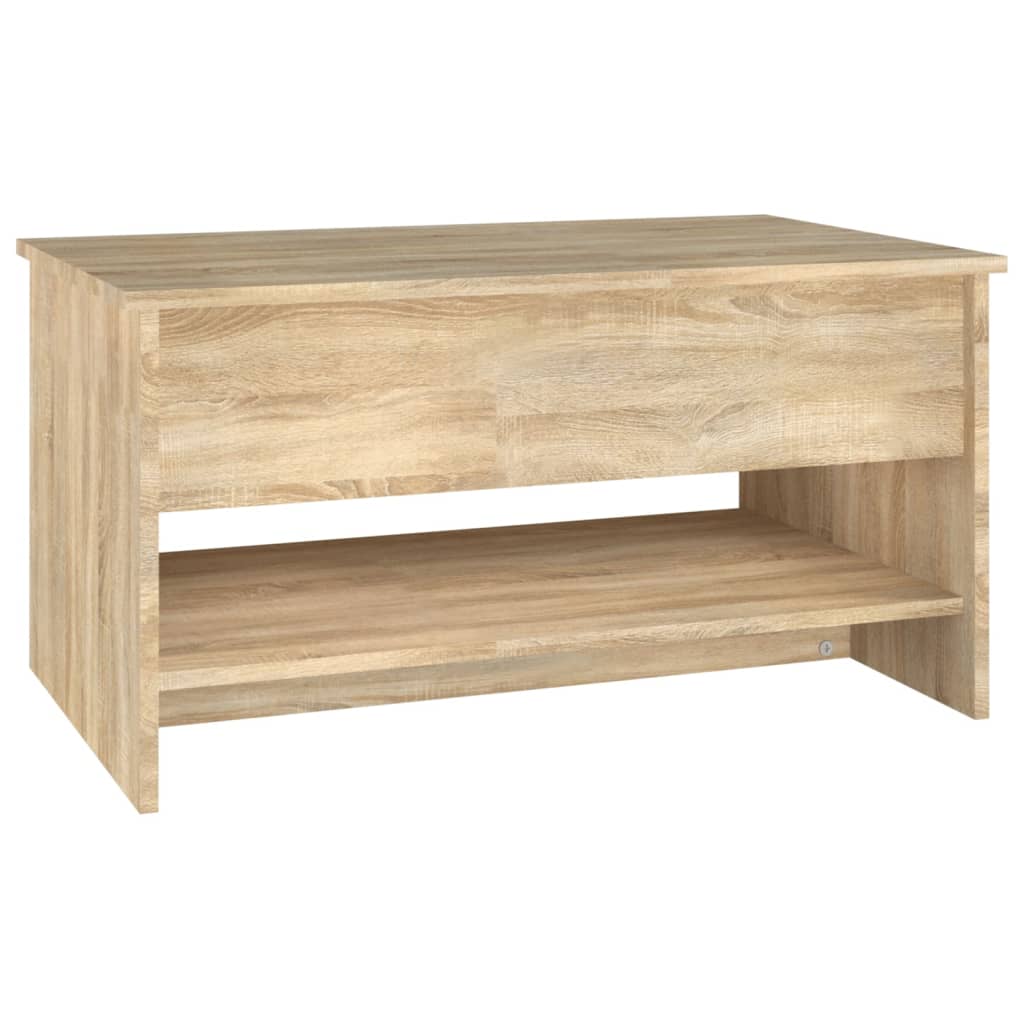 Coffee Table Sonoma Oak 80x50x40 cm Engineered Wood