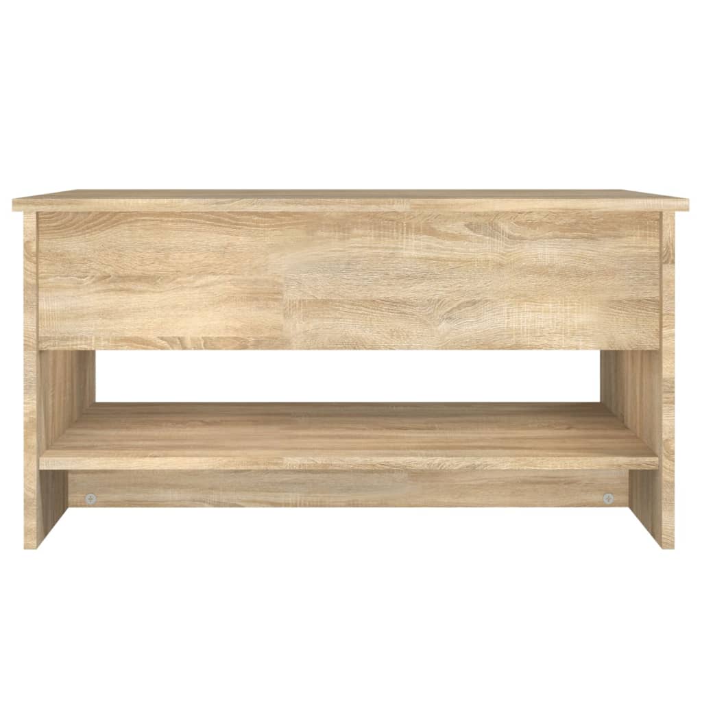 Coffee Table Sonoma Oak 80x50x40 cm Engineered Wood