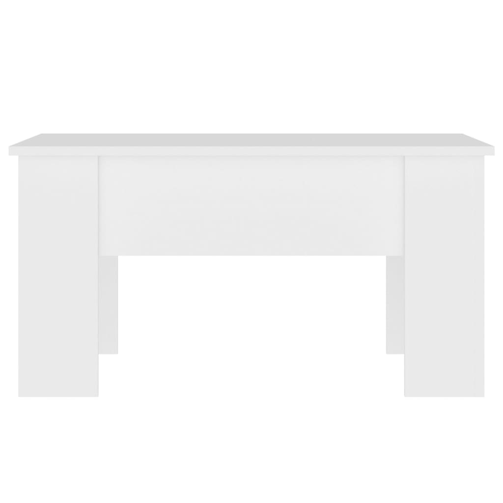 Coffee Table White 79x49x41 cm Engineered Wood