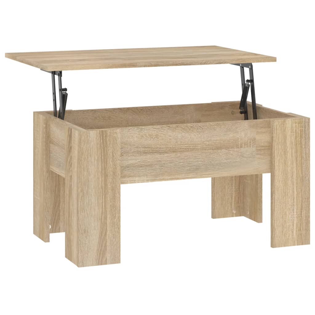 Coffee Table Sonoma Oak 79x49x41 cm Engineered Wood