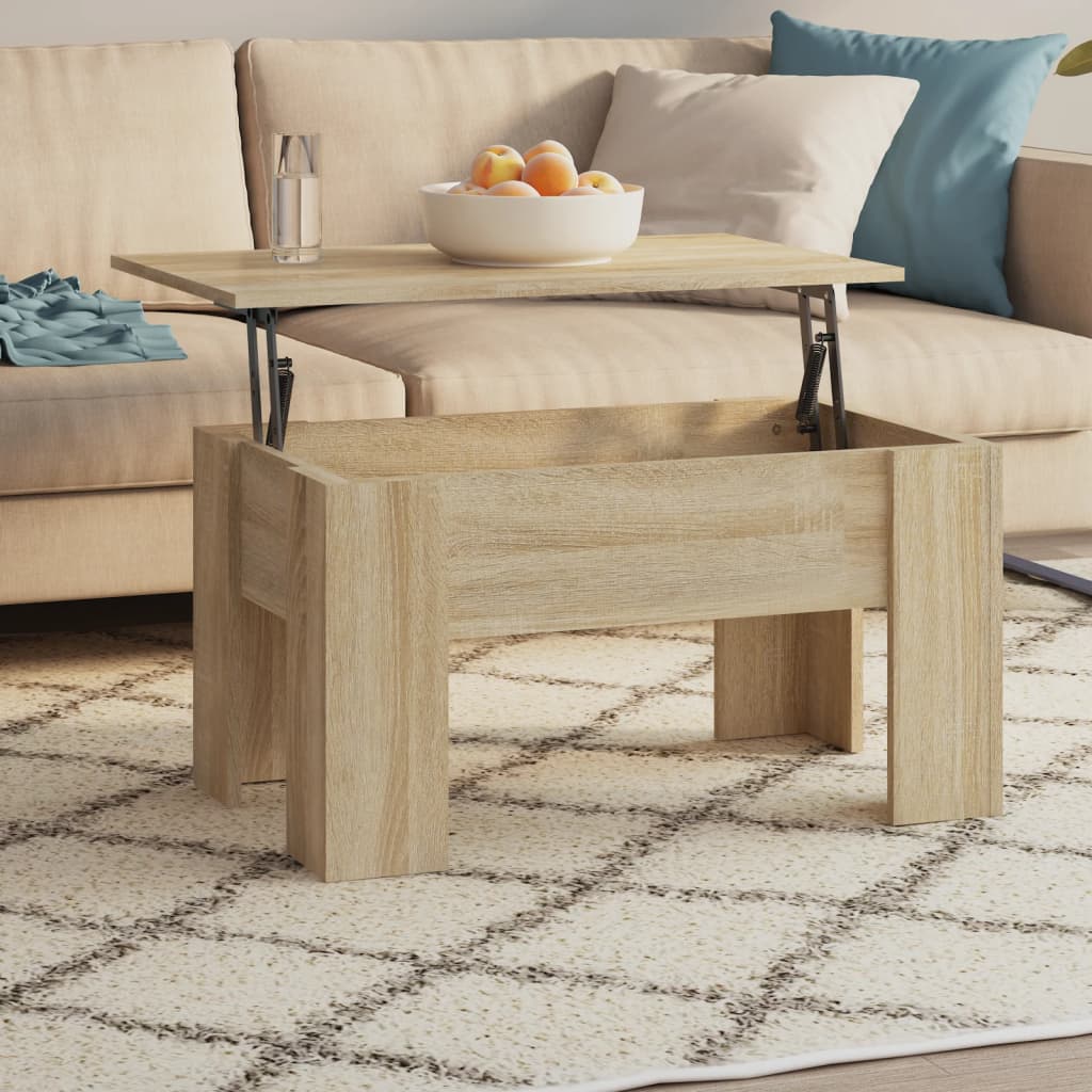 Coffee Table Sonoma Oak 79x49x41 cm Engineered Wood