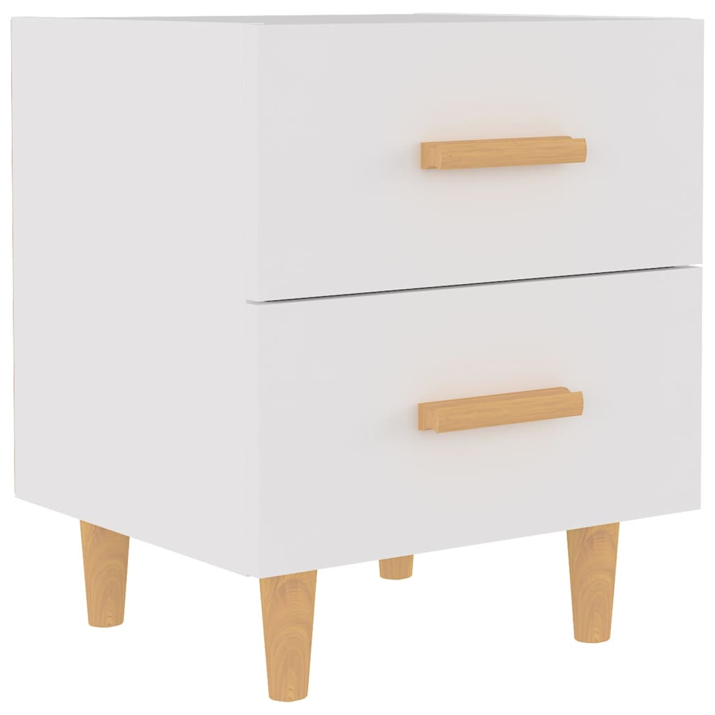 Bed Cabinet White 40x35x47.5 cm