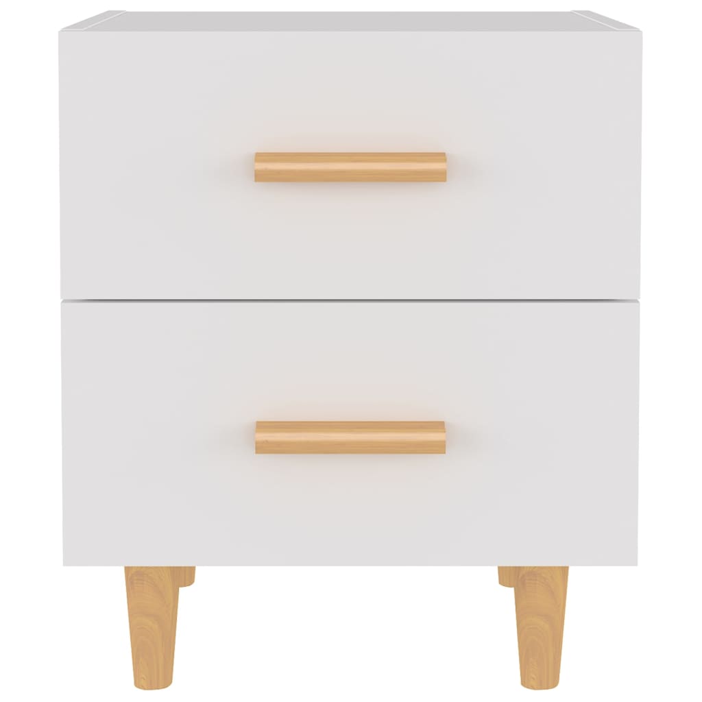 Bed Cabinet White 40x35x47.5 cm