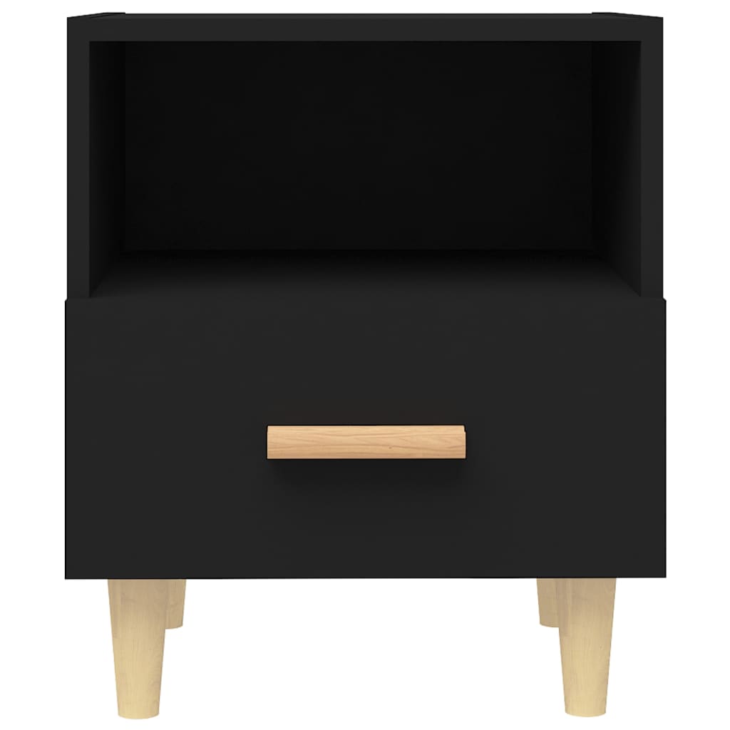 Bedside Cabinet Black 40x35x47 cm