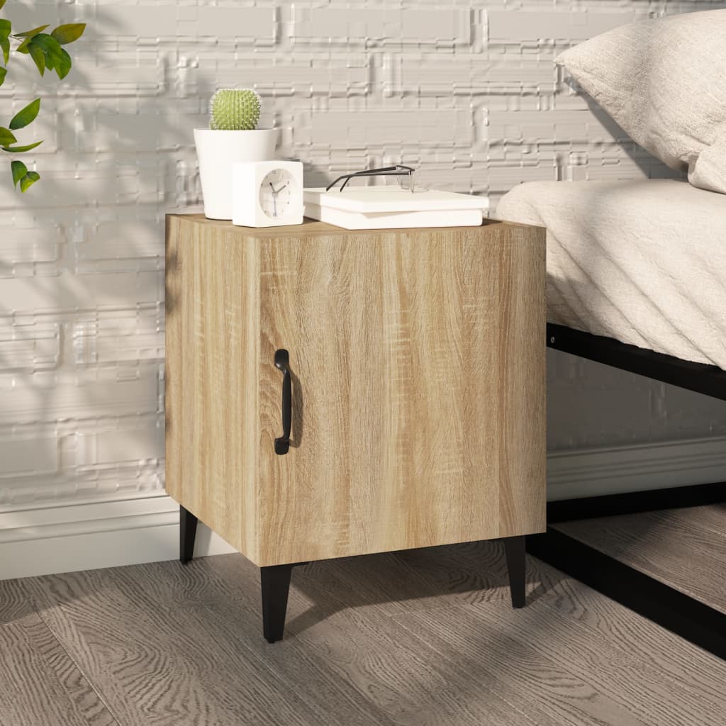 Bedside Cabinet Sonoma Oak Engineered Wood