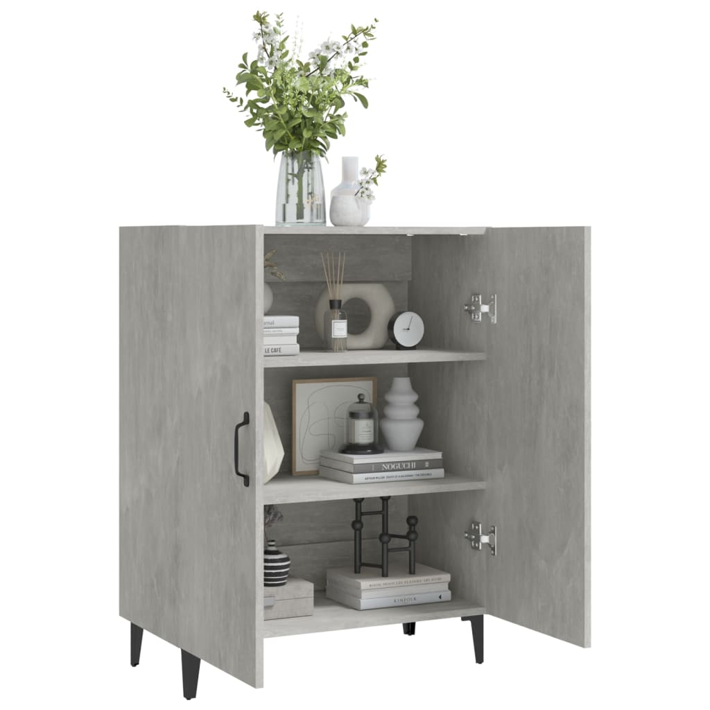 Sideboard Concrete Grey 70X34X90 Cm Engineered Wood