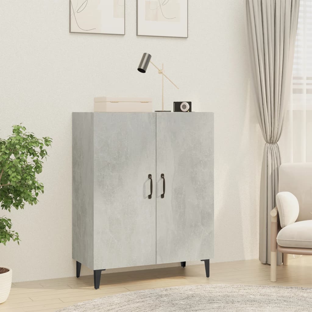 Sideboard Concrete Grey 70X34X90 Cm Engineered Wood