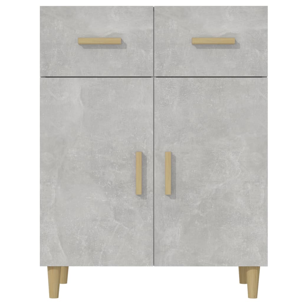 Sideboard Concrete Grey 69.5x34x89 cm Engineered Wood