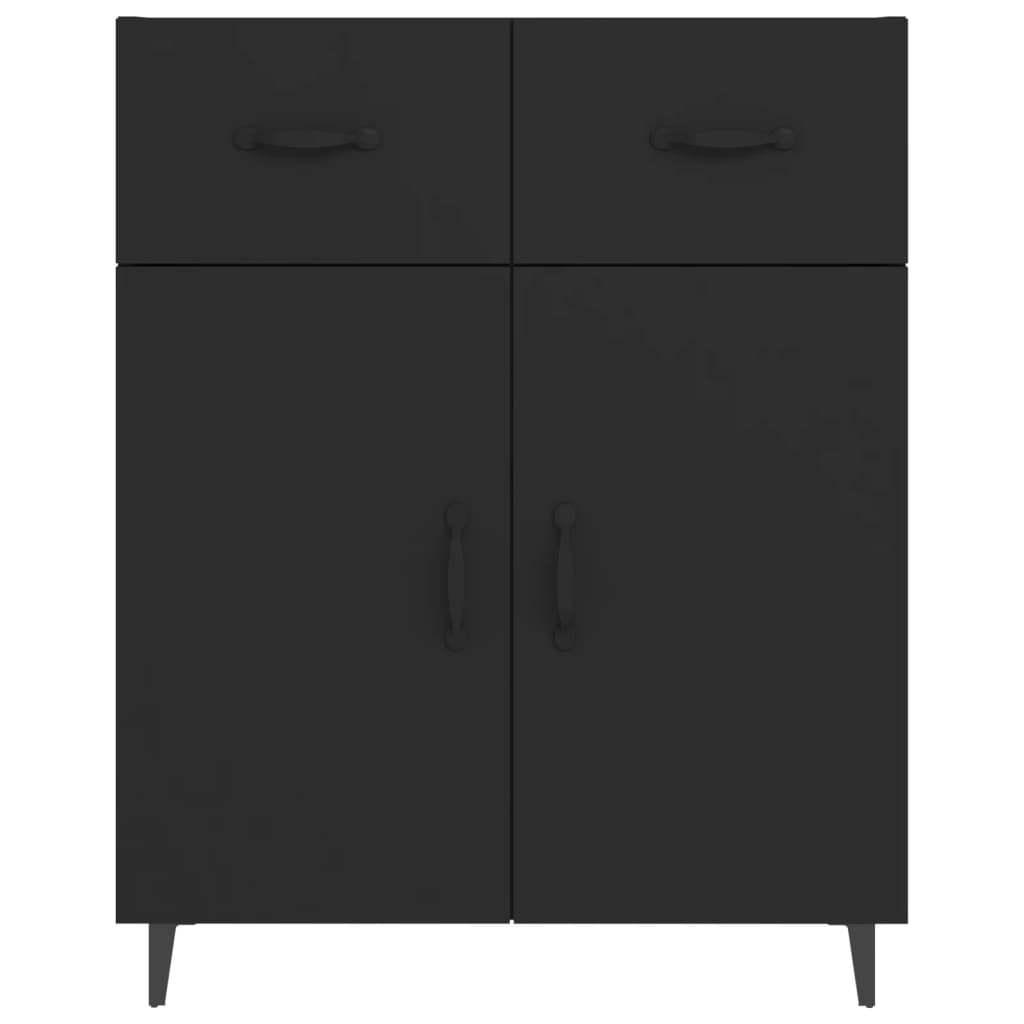 Sideboard Black 69.5x34x90 cm Engineered Wood