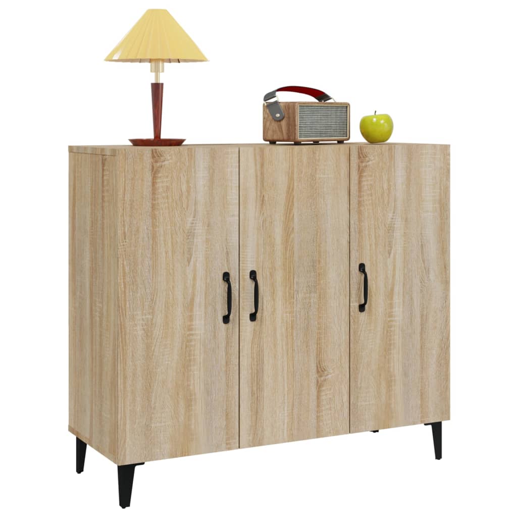 Sideboard Sonoma Oak 90X34X80 Cm Engineered Wood