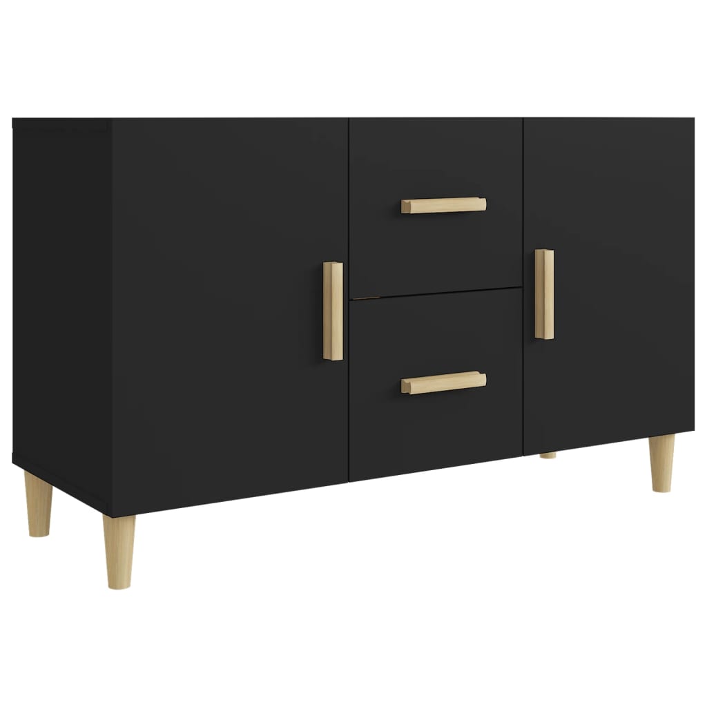 Sideboard Black 100x36x60 cm Engineered Wood