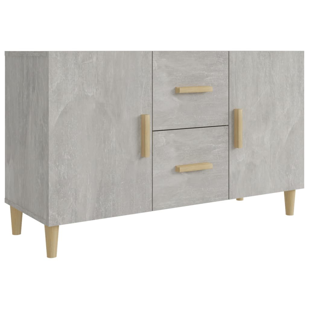 Sideboard Concrete Grey 100X36X60 Cm Engineered Wood