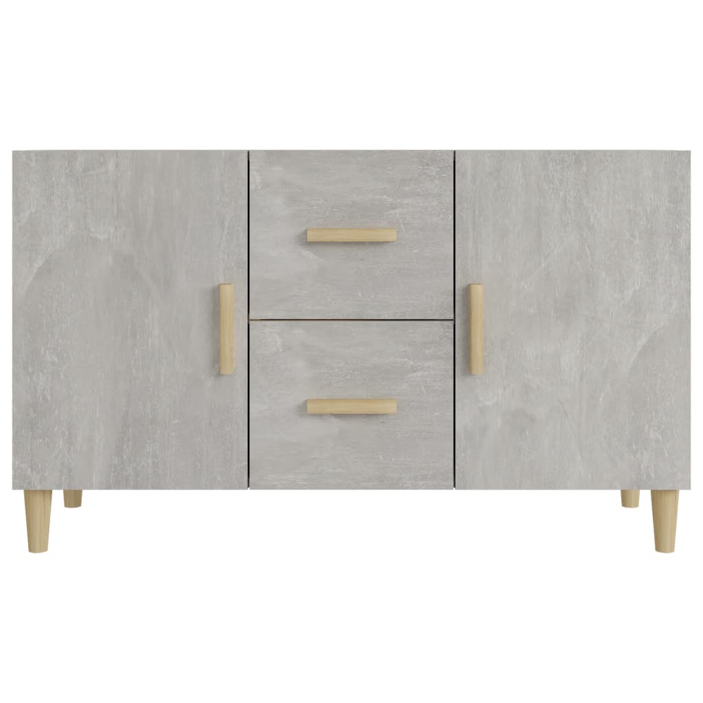 Sideboard Concrete Grey 100X36X60 Cm Engineered Wood