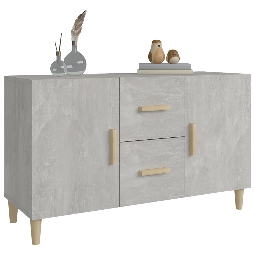 Sideboard Concrete Grey 100X36X60 Cm Engineered Wood