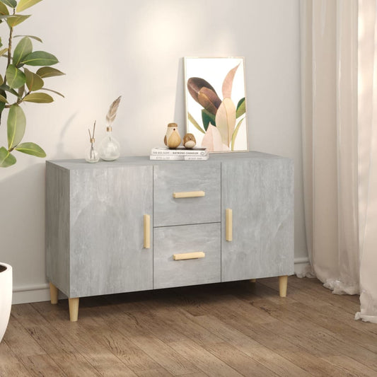 Sideboard Concrete Grey 100X36X60 Cm Engineered Wood