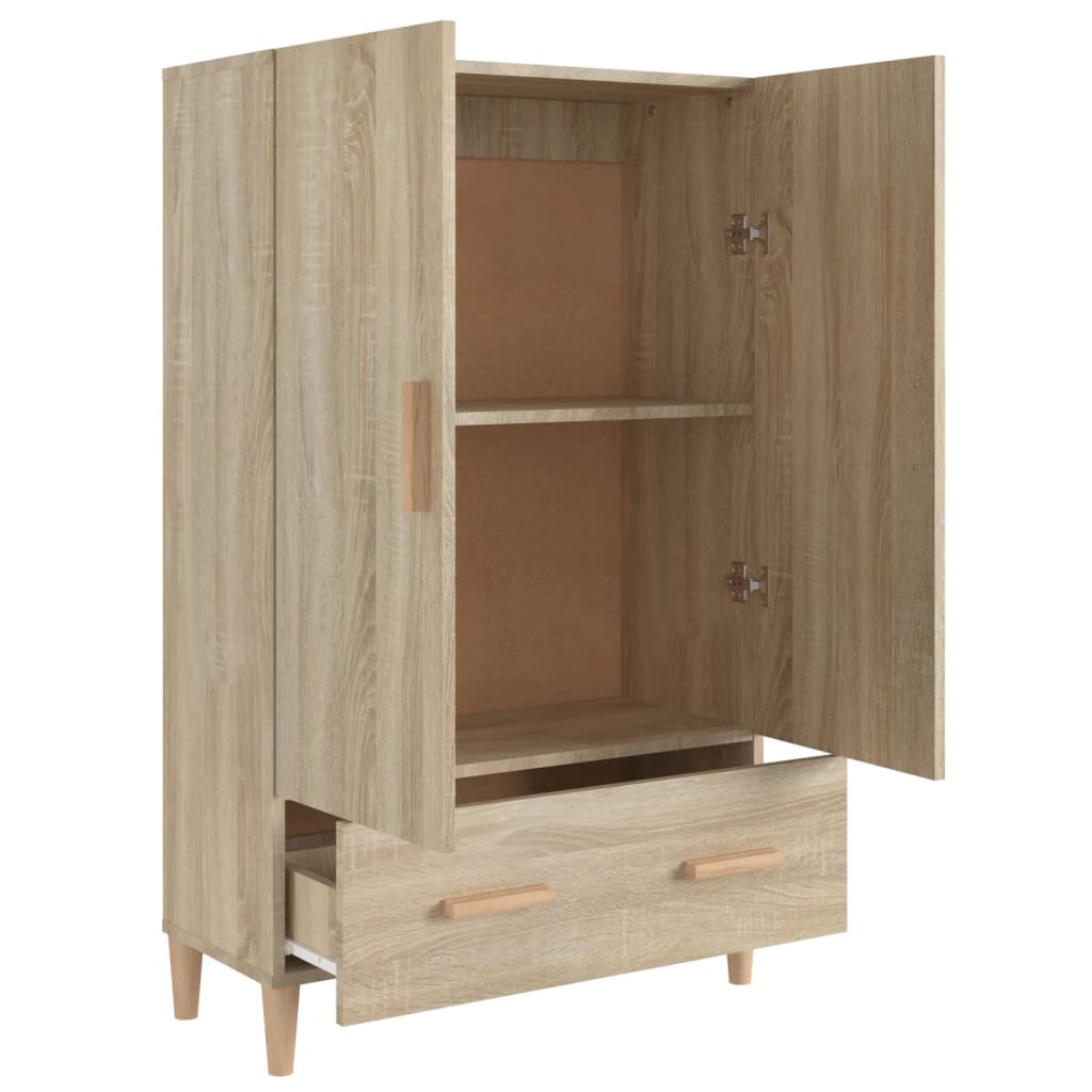 Highboard Sonoma Oak 70X31X115 Cm Engineered Wood