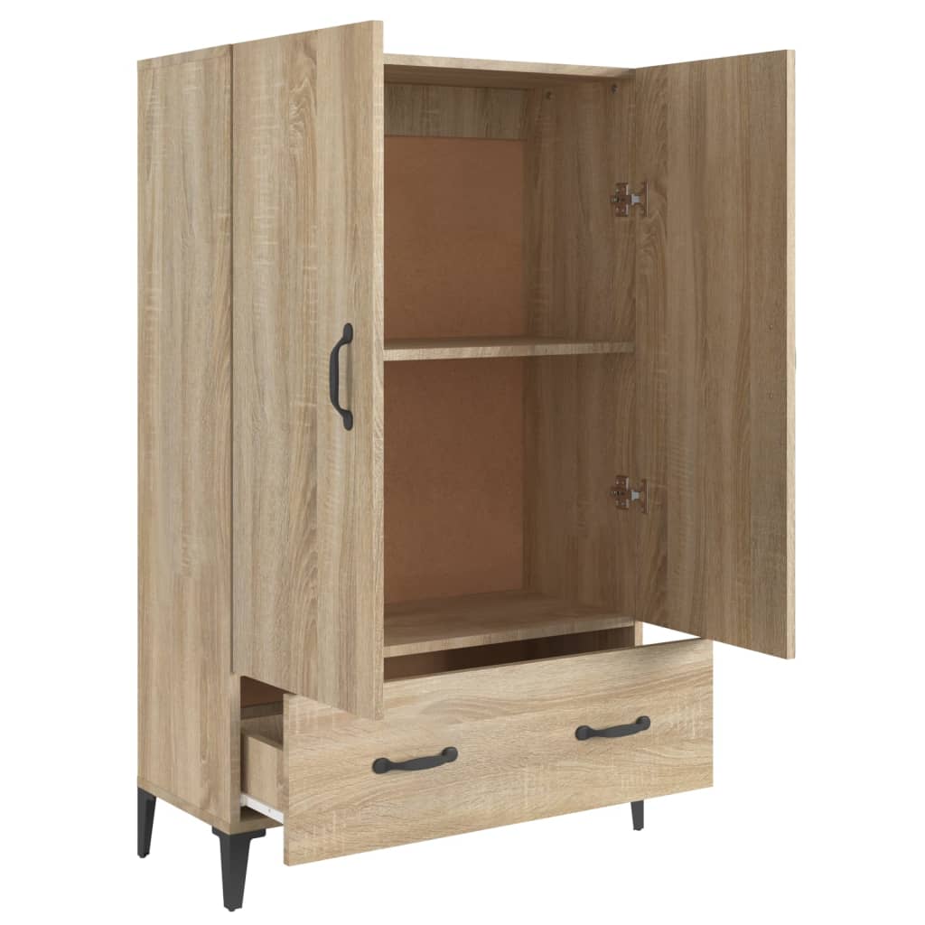 Highboard Sonoma Oak 70X31X115 Cm Engineered Wood