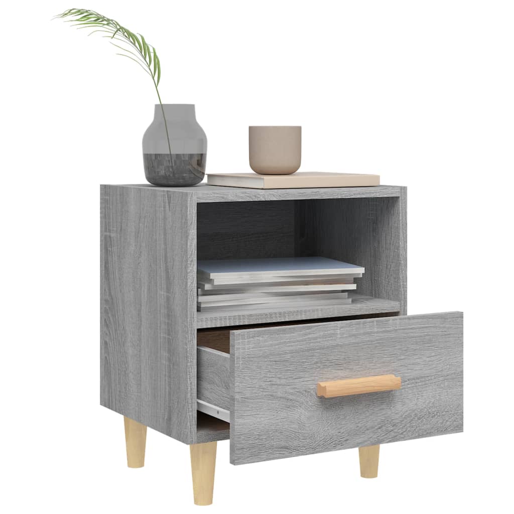 Bedside Cabinet Grey Sonoma 40x35x47 cm