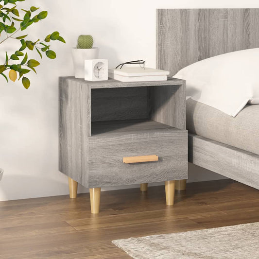 Bedside Cabinet Grey Sonoma 40x35x47 cm