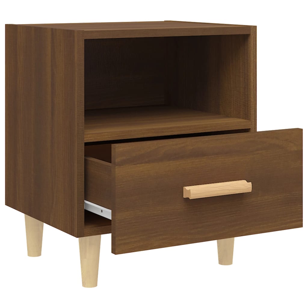 Bedside Cabinet Brown Oak 40x35x47 cm