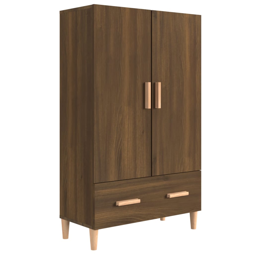 Highboard Brown Oak 70x31x115 cm Engineered Wood