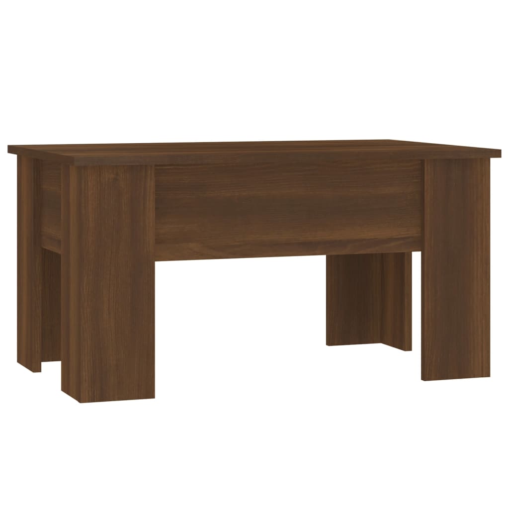 Coffee Table Brown Oak 79x49x41 cm Engineered Wood