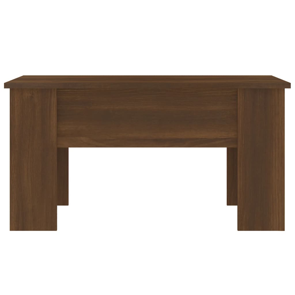 Coffee Table Brown Oak 79x49x41 cm Engineered Wood