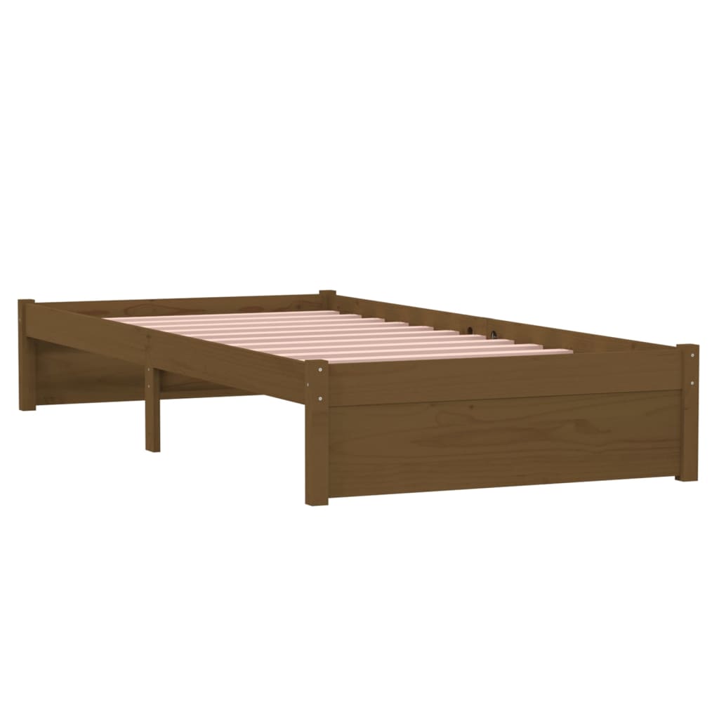 Bed Frame Solid Wood 92X187 Cm Single Size