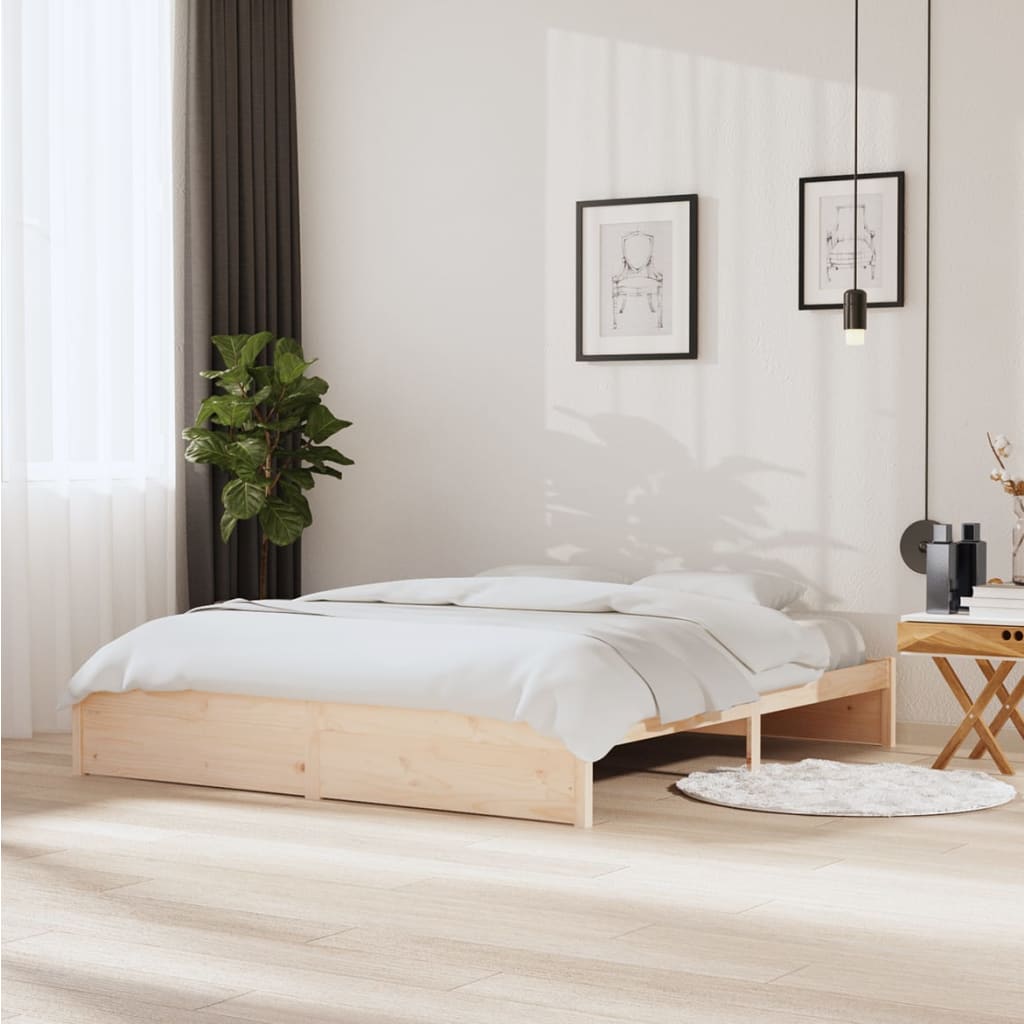 Bed Frame Solid Wood 92X187 Cm Single Size