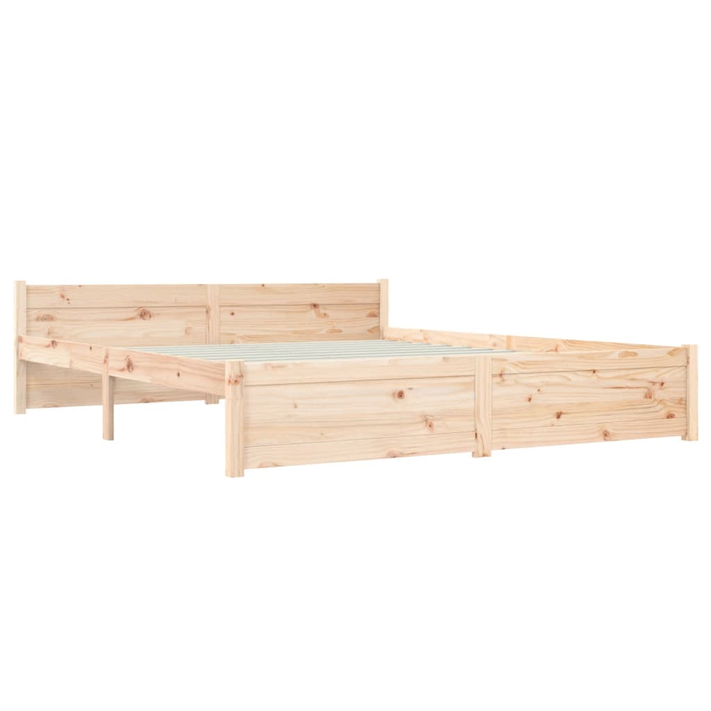 Bed Frame Solid Wood 153x203 cm Queen Size