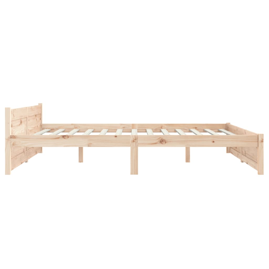 Bed Frame Solid Wood 153x203 cm Queen Size