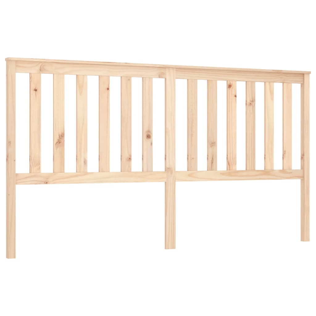 Bed Headboard 186x6x101 cm Solid Wood Pine