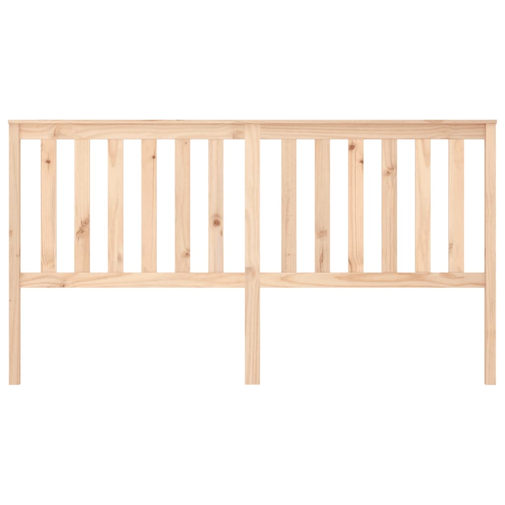 Bed Headboard 186x6x101 cm Solid Wood Pine