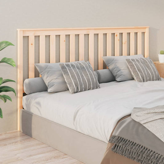 Bed Headboard 186x6x101 cm Solid Wood Pine