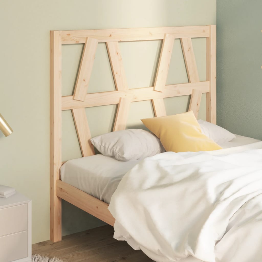 Bed Headboard 141X4X100 Cm Solid Wood Pine