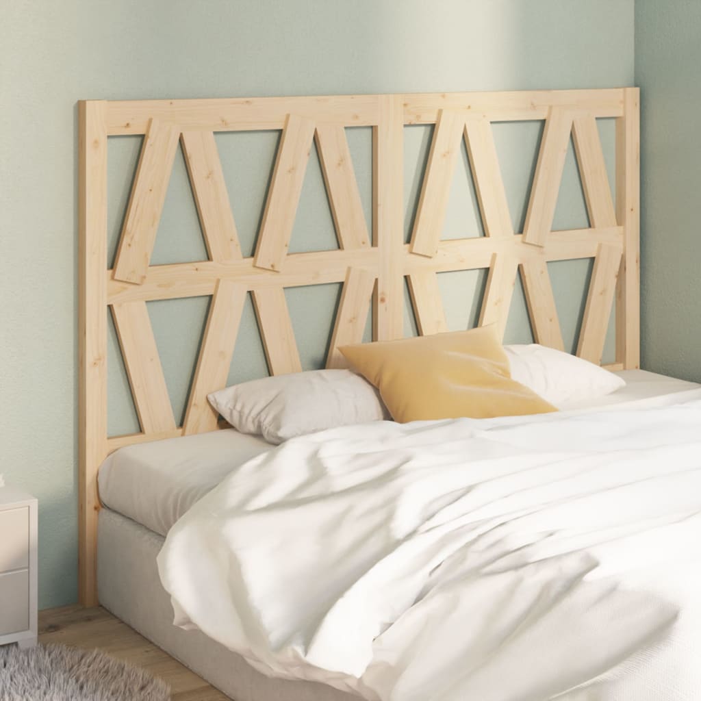 Bed Headboard 141X4X100 Cm Solid Wood Pine