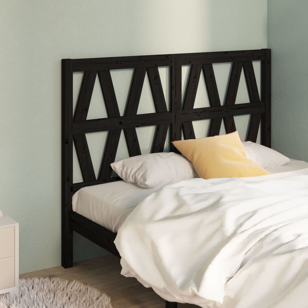 Bed Headboard 141X4X100 Cm Solid Wood Pine