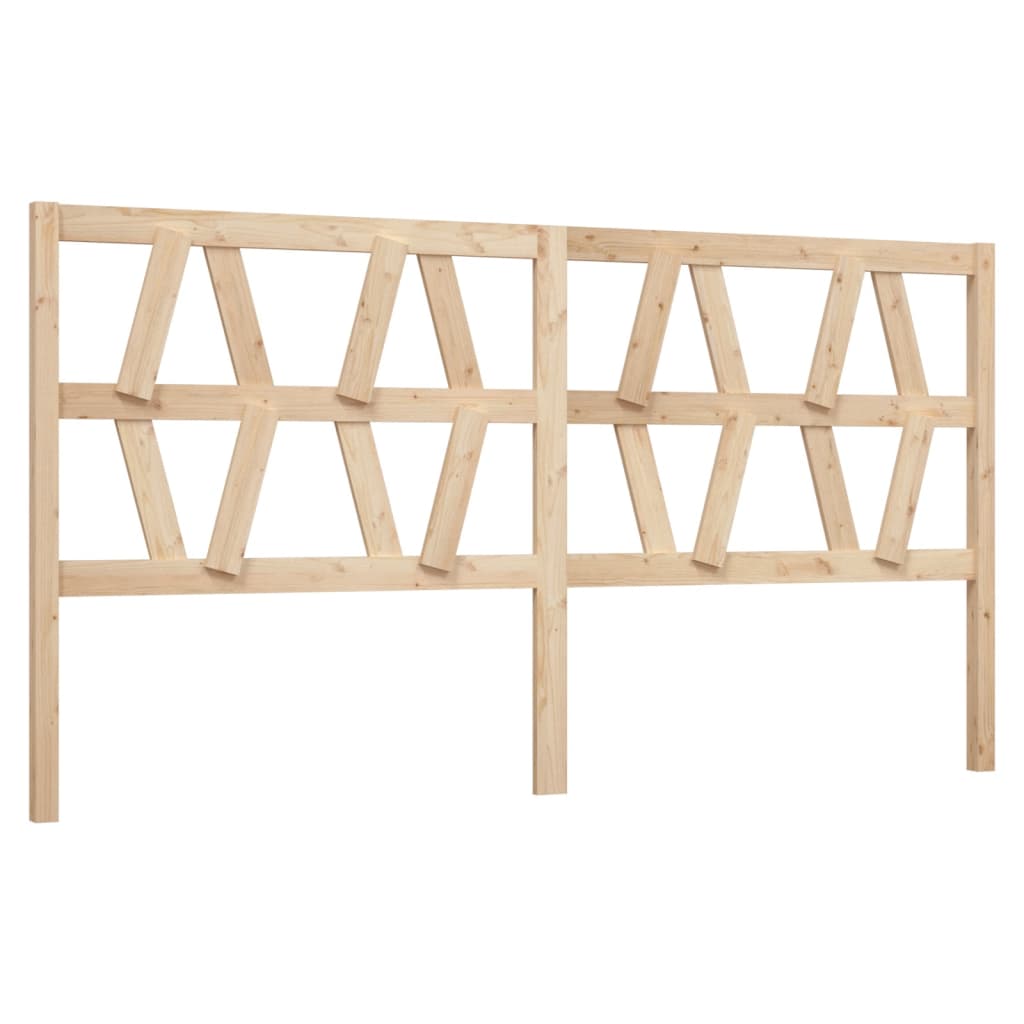 Bed Headboard 186x4x100 cm Solid Wood Pine