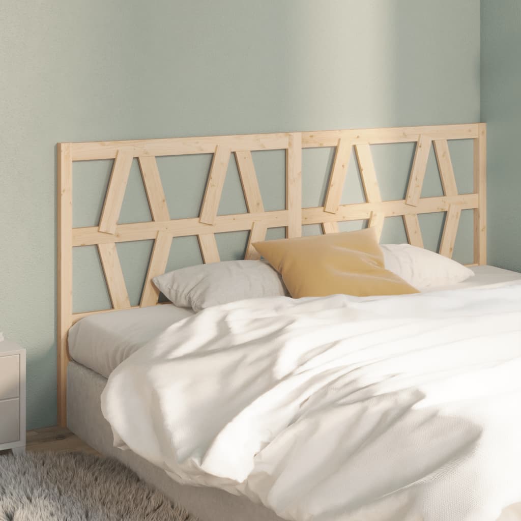 Bed Headboard 186x4x100 cm Solid Wood Pine