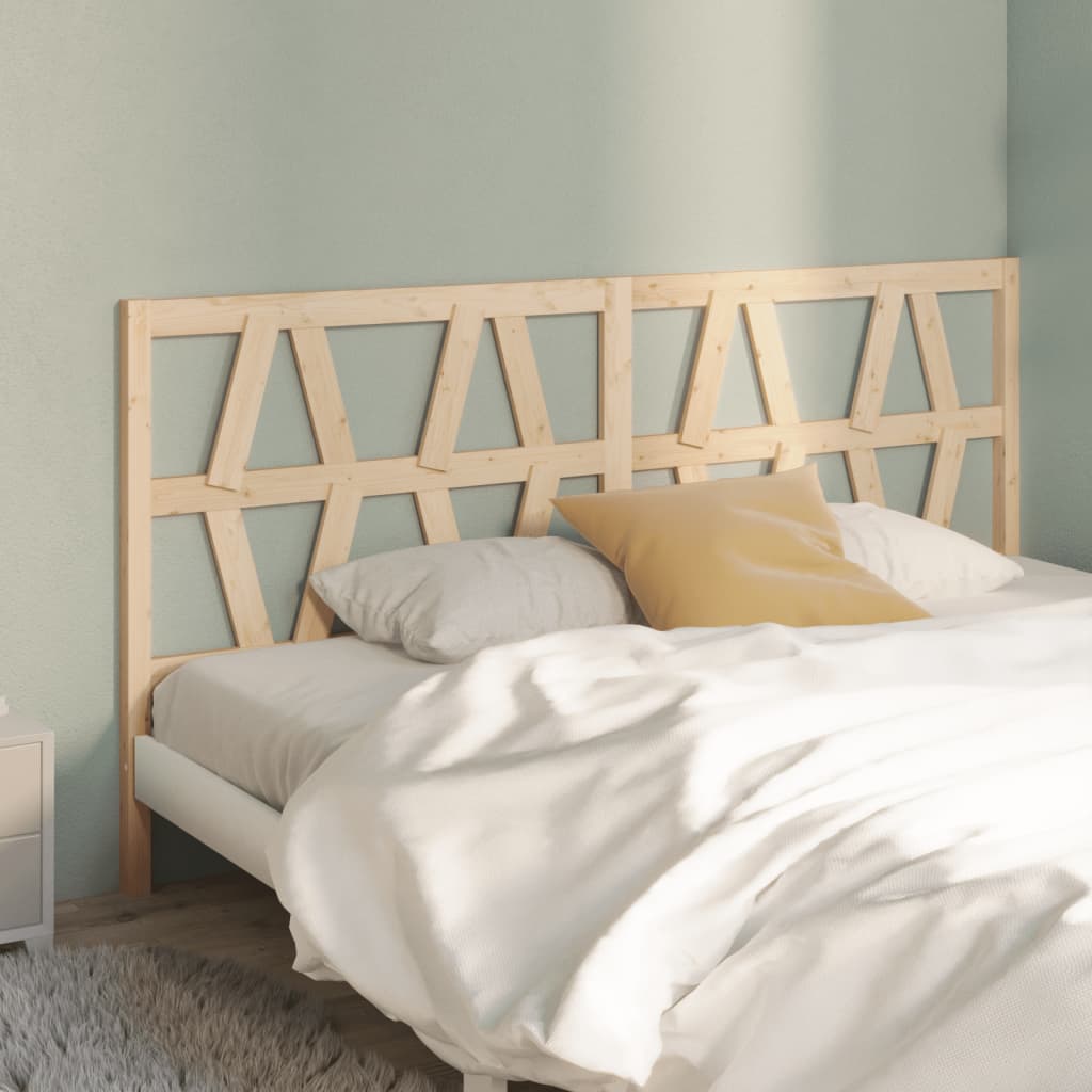 Bed Headboard 141X4X100 Cm Solid Wood Pine