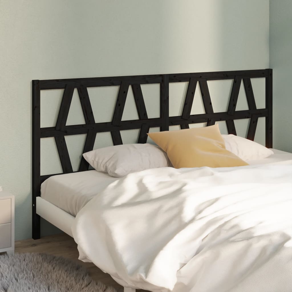 Bed Headboard 141X4X100 Cm Solid Wood Pine