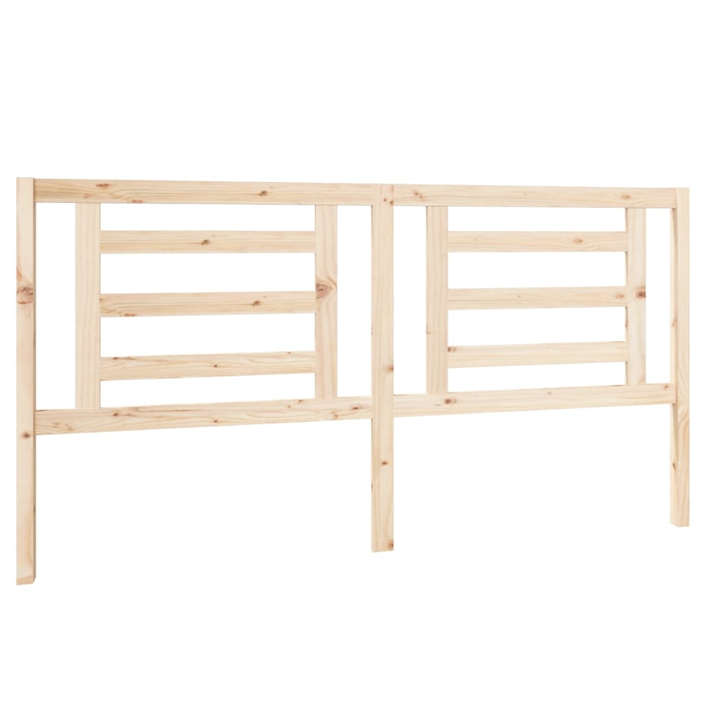 Bed Headboard 186x4x100 cm Solid Wood Pine