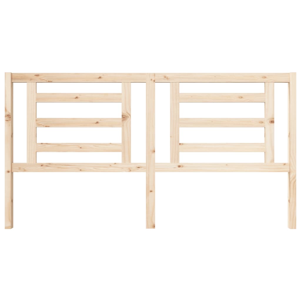 Bed Headboard 186x4x100 cm Solid Wood Pine