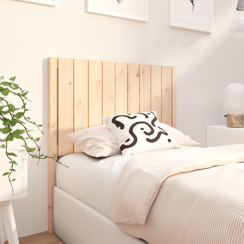 Bed Headboard 95.5X4X100 Cm Solid Wood Pine