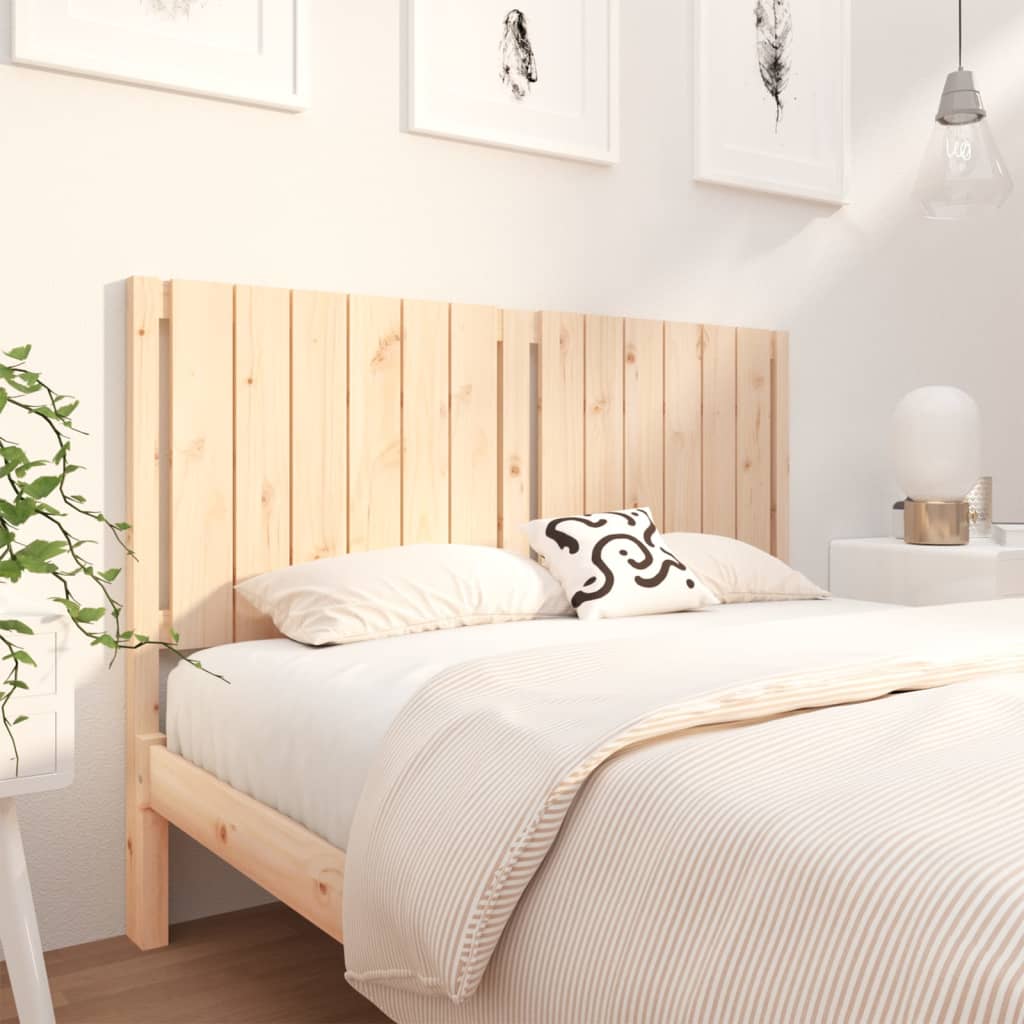 Bed Headboard 95.5X4X100 Cm Solid Wood Pine