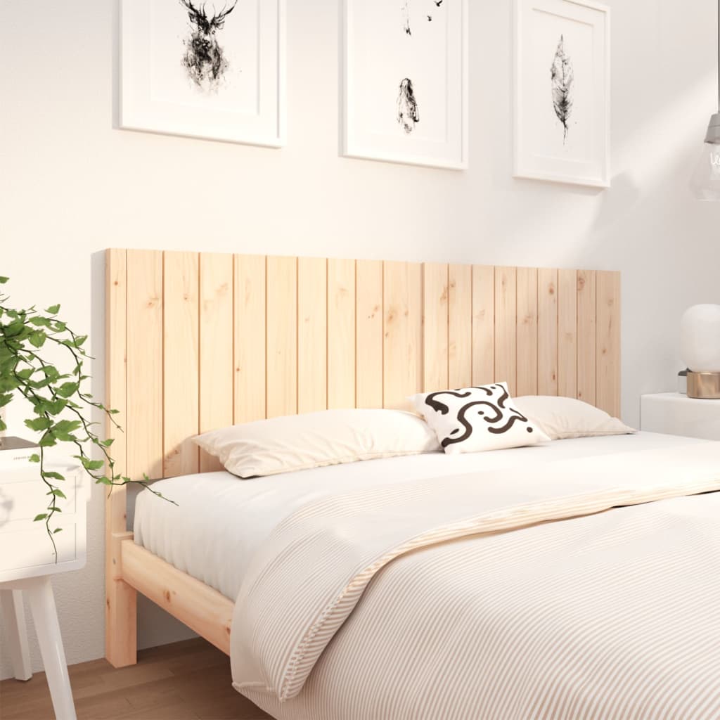 Bed Headboard 95.5X4X100 Cm Solid Wood Pine