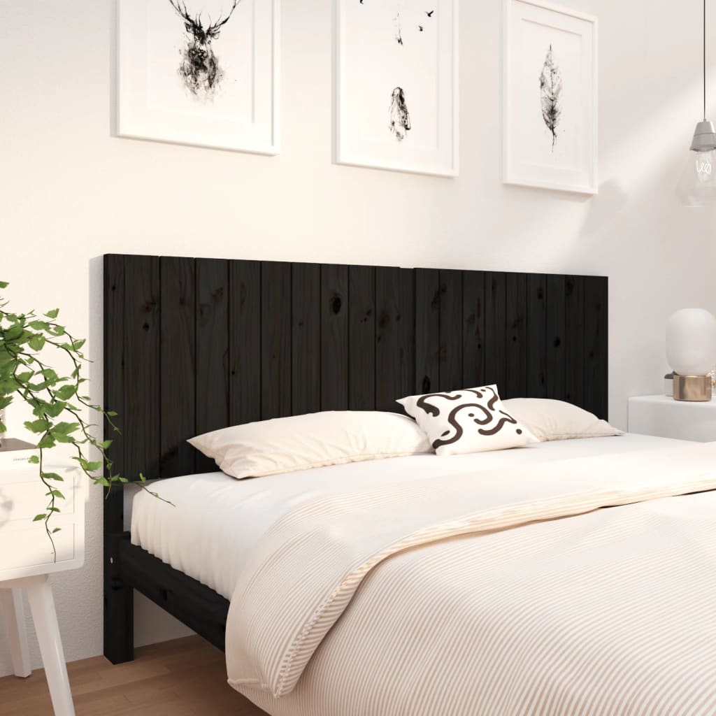 Bed Headboard 95.5X4X100 Cm Solid Wood Pine